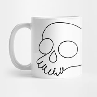 Squiggle Skull Mug